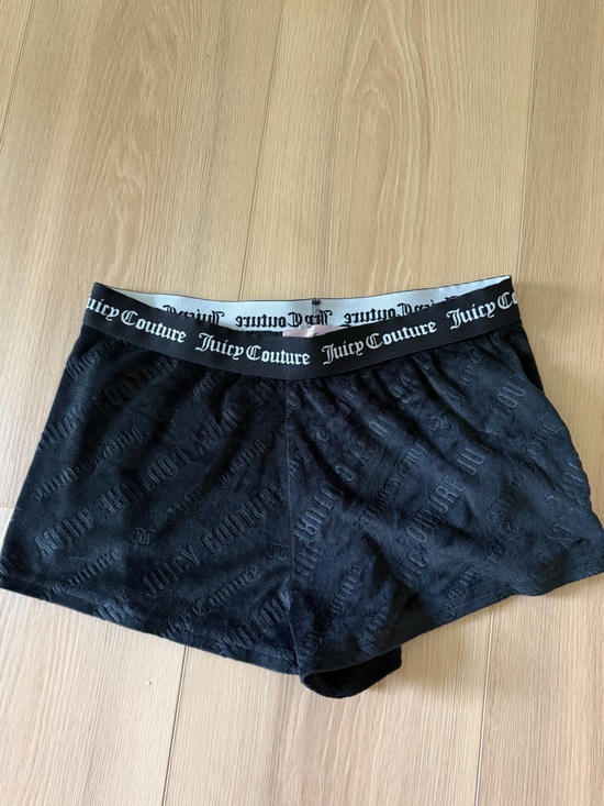 Juicy Couture Other - Juicy Couture Black Lounge Shorts with White Logo Waistband